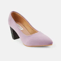 CORSICA Pointed Toe Embellished Party Block Pumps image 4