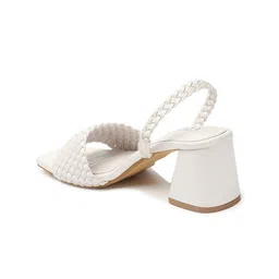 ELLE Textured Block Heels With Backstrap image 3
