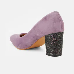 CORSICA Pointed Toe Embellished Party Block Pumps image 5