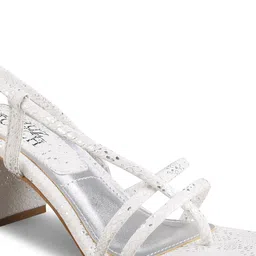 SHUZ TOUCH Textured Square Toe Block Heels image 2