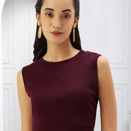 Martini Round Neck Sleeveless Cut Out Styled Back Overlap Crop Top-image-80