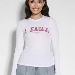 AMERICAN EAGLE OUTFITTERS Typography Printed Round Neck Long Sleeves Regular T-shirt-picture-12