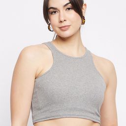 Mayra Round Neck Sleeveless Crop Top-image-61