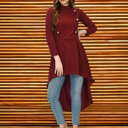 BAESD Striped High Neck High-Low Longline Top-picture-38