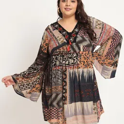 VELDRESS Plus Size Ethnic Motifs Printed Tunic-picture-17