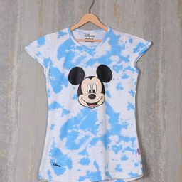 CHUNMUN Girls Round Neck Tie and Dye Printed Top-image-54