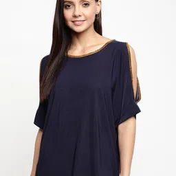 Mayra Cold Shoulder Round Neck Top-picture-32