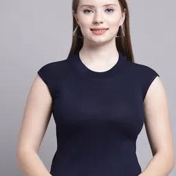 Jinfo Navy Blue Top-picture-36