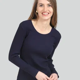 Moda Elementi Self Designed Round Neck Fitted Top-image-49