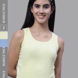 FBAR Pack Of 2 Ribbed Cotton Tank Tops-picture-43