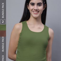 FBAR Pack Of 2 Ribbed Cotton Tank Top-image-67