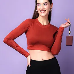 SCORPIUS Round Neck Crop Top-65