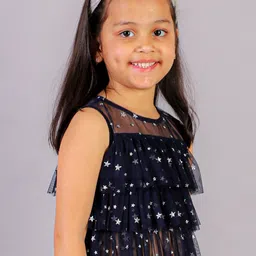 LIL DRAMA Girls Conversational Print Layered Top-image-98