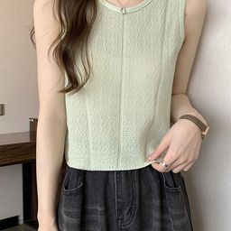 LULU & SKY Round Neck Sleeveless Top-image-48