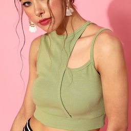 STREET 9 Women Gorgeous Green Solid Top-image-27