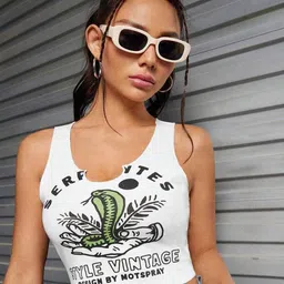 Stylecast X Slyck Graphic Printed Round Neck Top-image-64