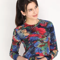 CHKOKKO Floral Print Fitted Crop Top-picture-4