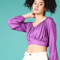 V-Mart Women Printed Scoop Neck Long Sleeves Top-picture-49