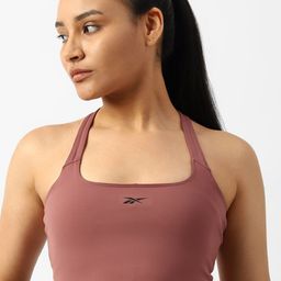 Reebok High Support Underwired Non-Padded Yoga Peached Crop Workout Bra-12