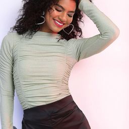 Tokyo Talkies Embellished Boat Neck Fitted Top-picture-35