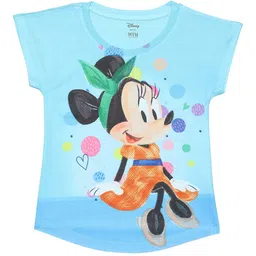 Wear Your Mind Girls Minnie Mouse Graphic Printed Extended Sleeves Top-image-85