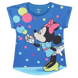 Wear Your Mind Girls Minnie Mouse Graphic Printed Extended Sleeves Top-image-95