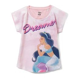 Wear Your Mind Girls Disney Princess Printed Round Neck Tshirt-image-67