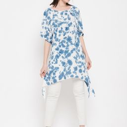Ruhaans Tie & Dyed Extended Sleeves Top-image-48