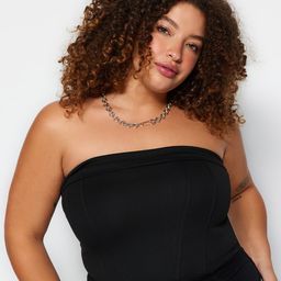 Trendyol Plus Size Strapless Tube Top-20