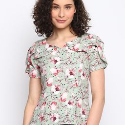Latin Quarters Floral Print Ruffles Top-image-9