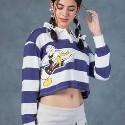 Bewakoof Looney tunes Printed Polo Collar Oversized T-Shit-image-33