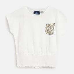 Chicco Girls Smocked Embellished Cotton Top-image-58