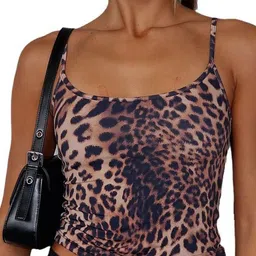 StyleCast x Revolte Animal Print Georgette Top-45
