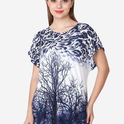 Steele Abstract Printed Round Neck Flutter Sleeve Regular Top-picture-16