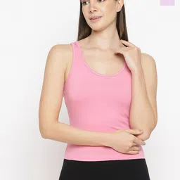 La Intimo Pack Of 2 Round Neck Sleeveless Camisoles-image-77
