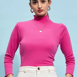 STREET 9 High Neck Fitted Top-image-87