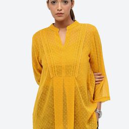 Baawri Solid Mandarin Collar Top-picture-34