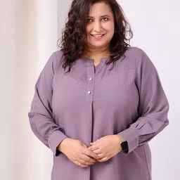 BAESD Self Design Round Notched Neck Top-20