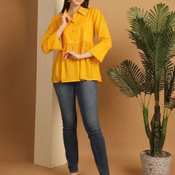 KALINI Self Design Striped Cotton Top-picture-7