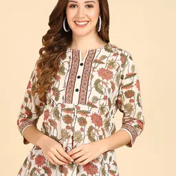ZNX Clothing Floral Print Cotton Top-picture-25