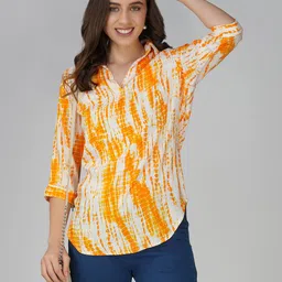 KALINI Print Shirt Style Top-image-71