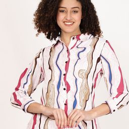 FUTURO Abstract Printed Casual Shirt-picture-28