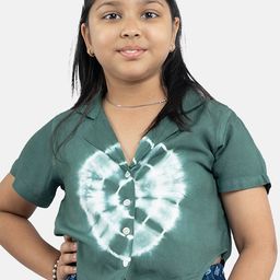 KiddoPanti Girls Tie and Dye Shirt Style Top-12