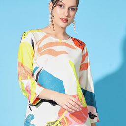angloindu Abstract Printed Casual Top-picture-26