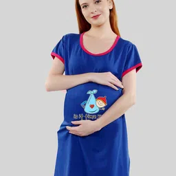 SillyBoom Graphic Printed Maternity T-shirt Dress-picture-20