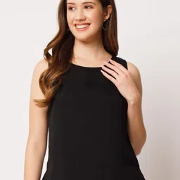 CHARMGAL Sleeveless Chiffon Top-image-57