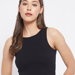 LE BOURGEOIS Black Crop Top-picture-40