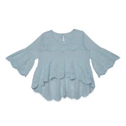 Hoop Hippo Blue Schiffli Tiered Top-image-82
