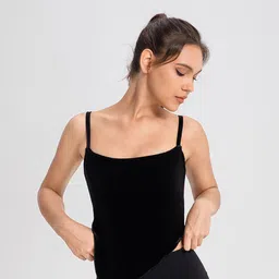 JC Collection Shoulder Straps Fitted Sports Crop Top-picture-49