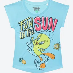 YK Warner Bros Girls Tweety Print Top-image-10